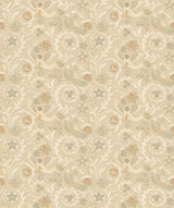 G P & J Baker ROYAL COURT PARCHMENT Wallpaper