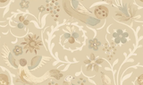 G P & J Baker ROYAL COURT PARCHMENT Wallpaper