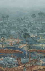 G P & J Baker ROYAL PARK PANEL TEAL Wallpaper