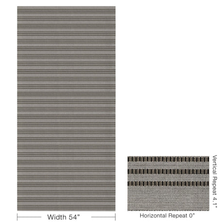 Lee Jofa FRINGE WEAVE BLACK/WHITE Upholstery Fabric