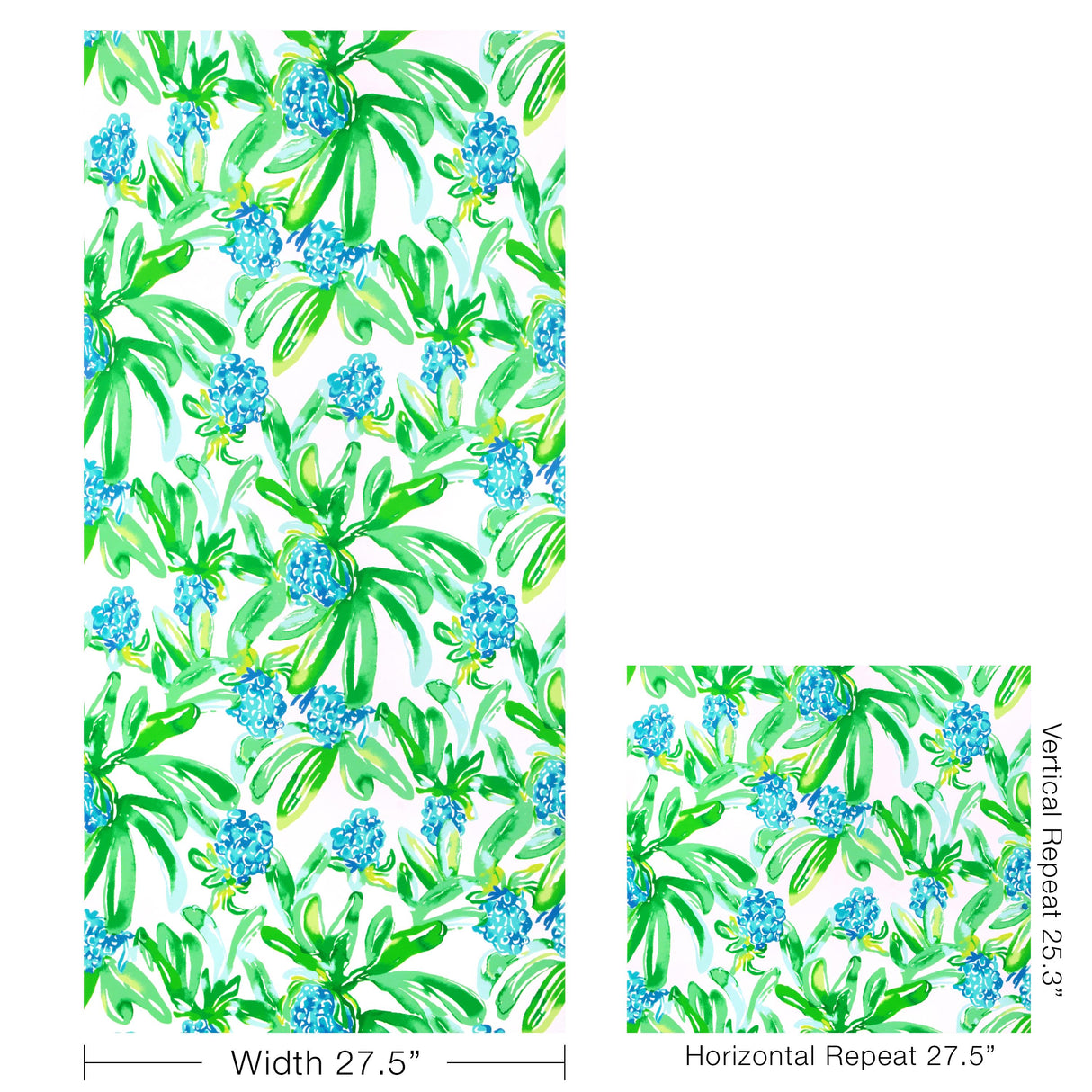 Lee Jofa ISLAND EXOTIC WP BLUE Wallpaper