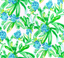 Lee Jofa ISLAND EXOTIC WP BLUE Wallpaper