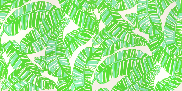Lee Jofa GO BANANAS WP WHITE/GREEN Wallpaper