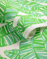 Lee Jofa GO BANANAS WP WHITE/GREEN Wallpaper