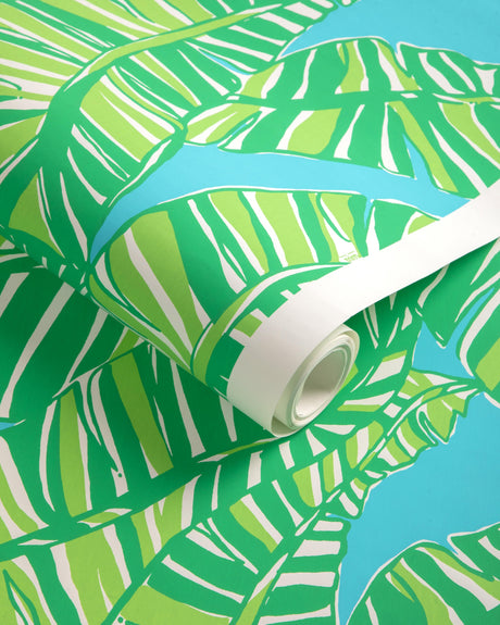 Lee Jofa GO BANANAS WP SEA/GREEN Wallpaper