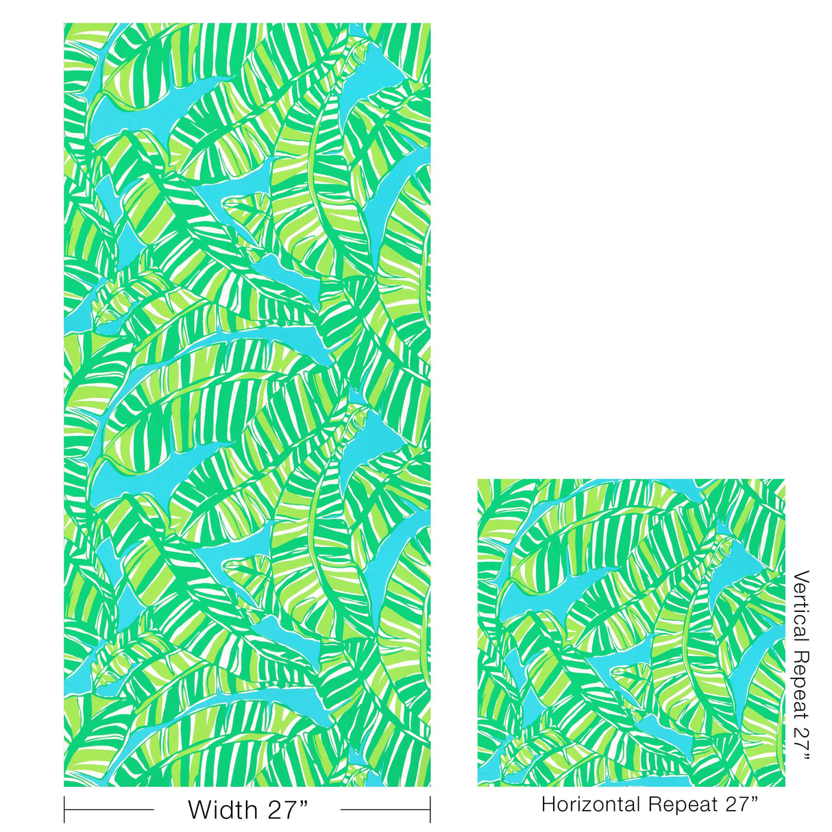 Lee Jofa GO BANANAS WP SEA/GREEN Wallpaper