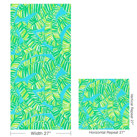 Lee Jofa GO BANANAS WP SEA/GREEN Wallpaper