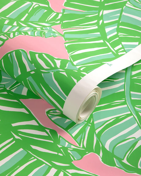 Lee Jofa GO BANANAS WP PINK/GREEN Wallpaper