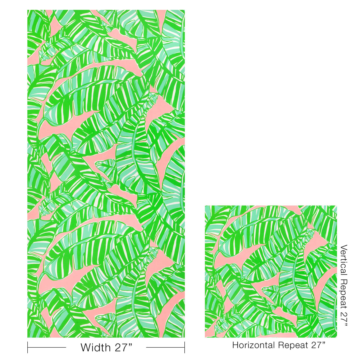 Lee Jofa GO BANANAS WP PINK/GREEN Wallpaper