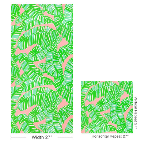 Lee Jofa GO BANANAS WP PINK/GREEN Wallpaper