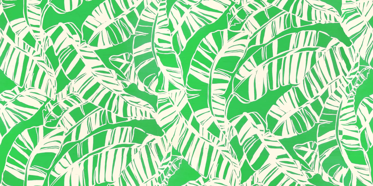 Lee Jofa JUST BANANAS GC GREEN Wallpaper