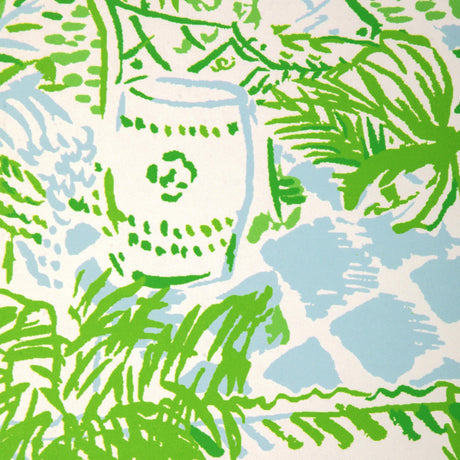 Lee Jofa PALM BEACH WP BLUE/GREEN Wallpaper