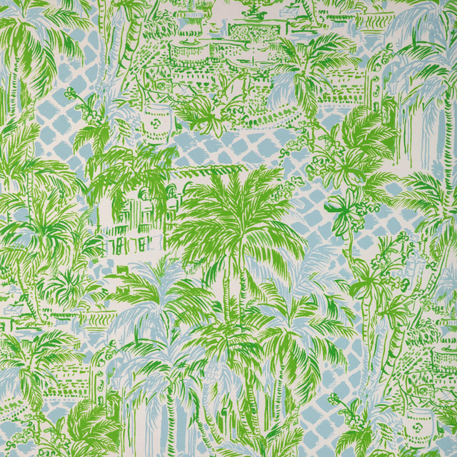 Lee Jofa PALM BEACH WP BLUE/GREEN Wallpaper