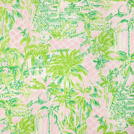 Lee Jofa PALM BEACH WP PINK/GREEN Wallpaper