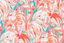 Lee Jofa PINK COLONY WP AQUA/PINK Wallpaper