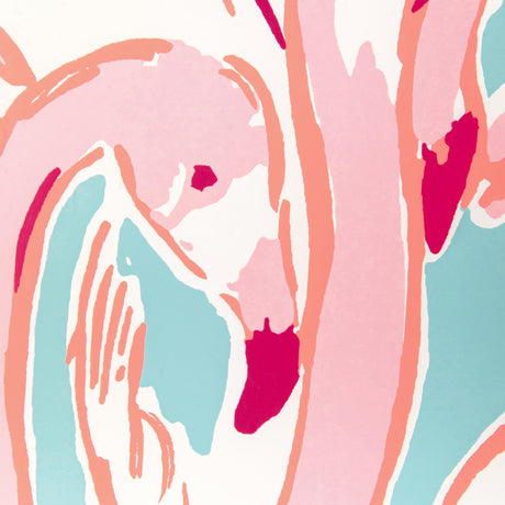 Lee Jofa PINK COLONY WP AQUA/PINK Wallpaper