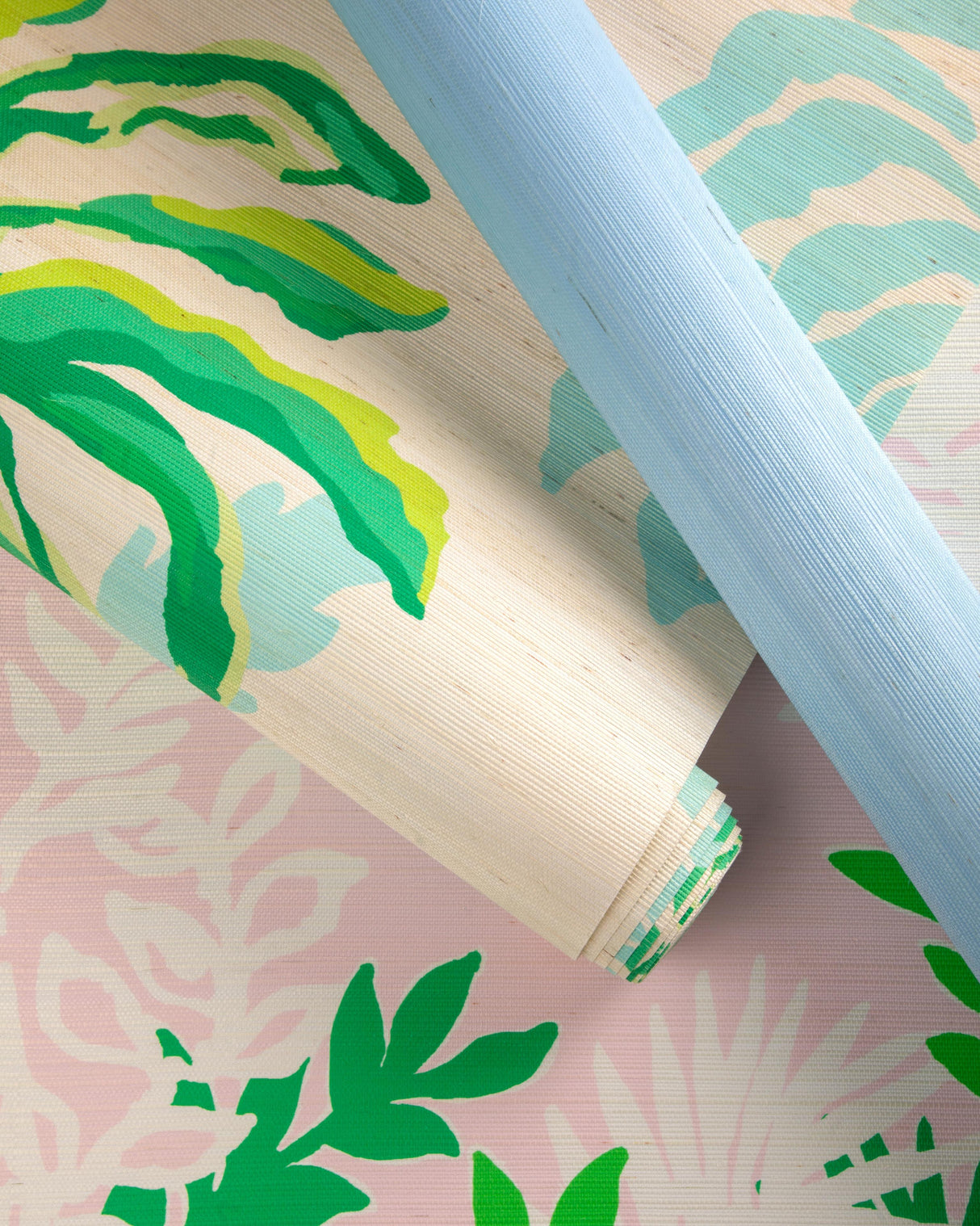 Lee Jofa PALMS WAY MURAL GC PINK Wallpaper