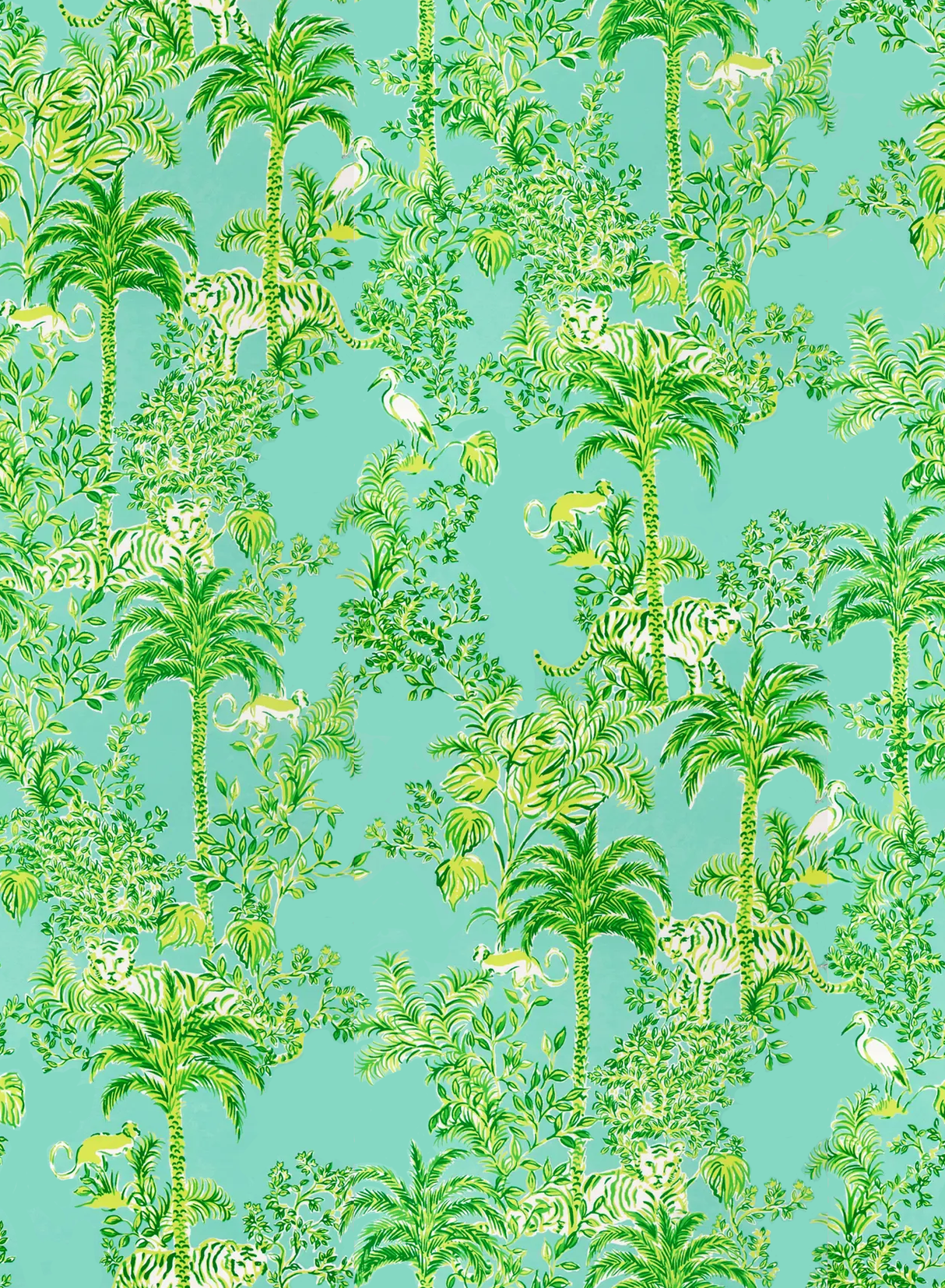Lee Jofa TIGER QUEEN WP AQUA Wallpaper
