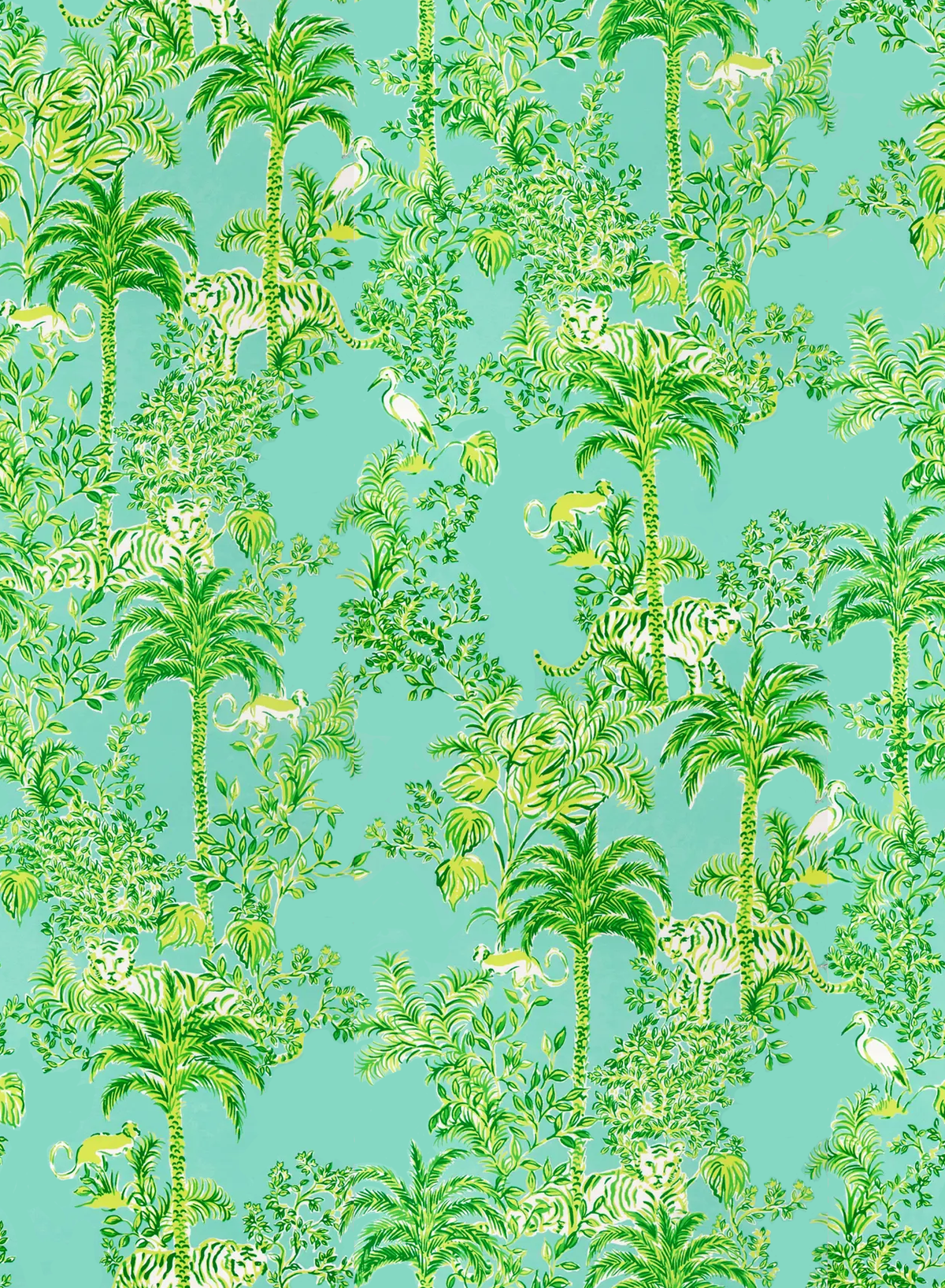 Lee Jofa TIGER QUEEN WP AQUA Wallpaper