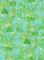 Lee Jofa TIGER QUEEN WP AQUA Wallpaper