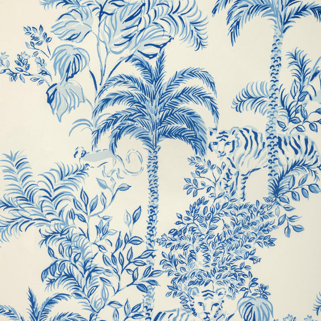Lee Jofa TIGER QUEEN WP INDIGO Wallpaper