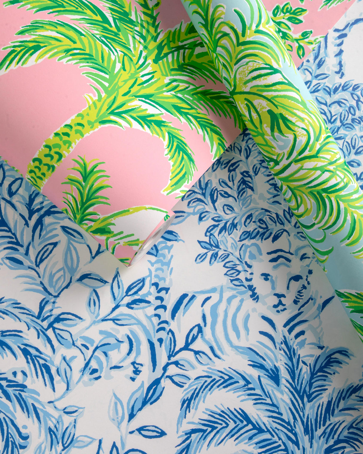 Lee Jofa TIGER QUEEN WP INDIGO Wallpaper