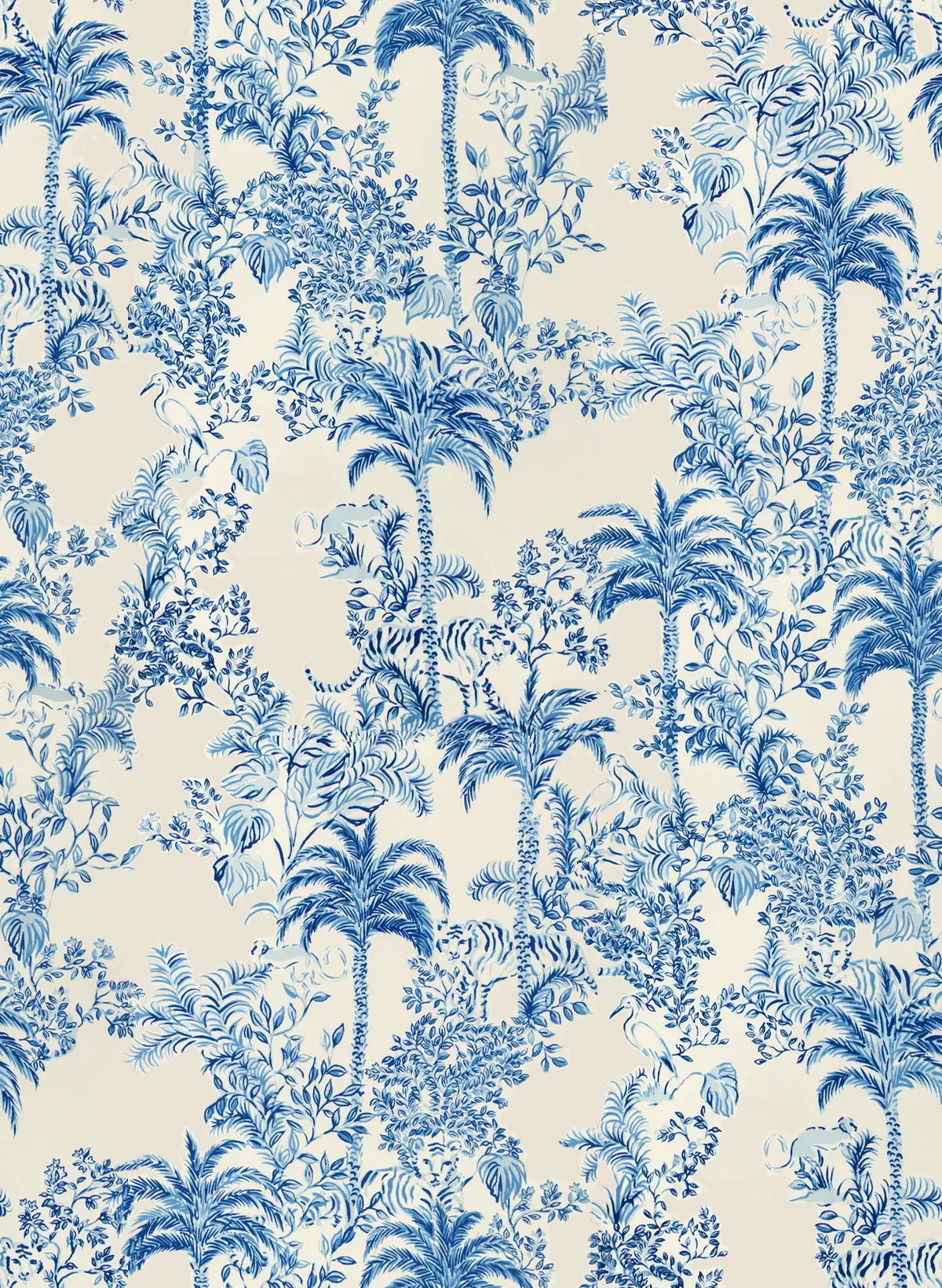 Lee Jofa TIGER QUEEN WP INDIGO Wallpaper