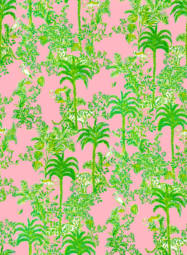 Lee Jofa TIGER QUEEN WP PINK Wallpaper