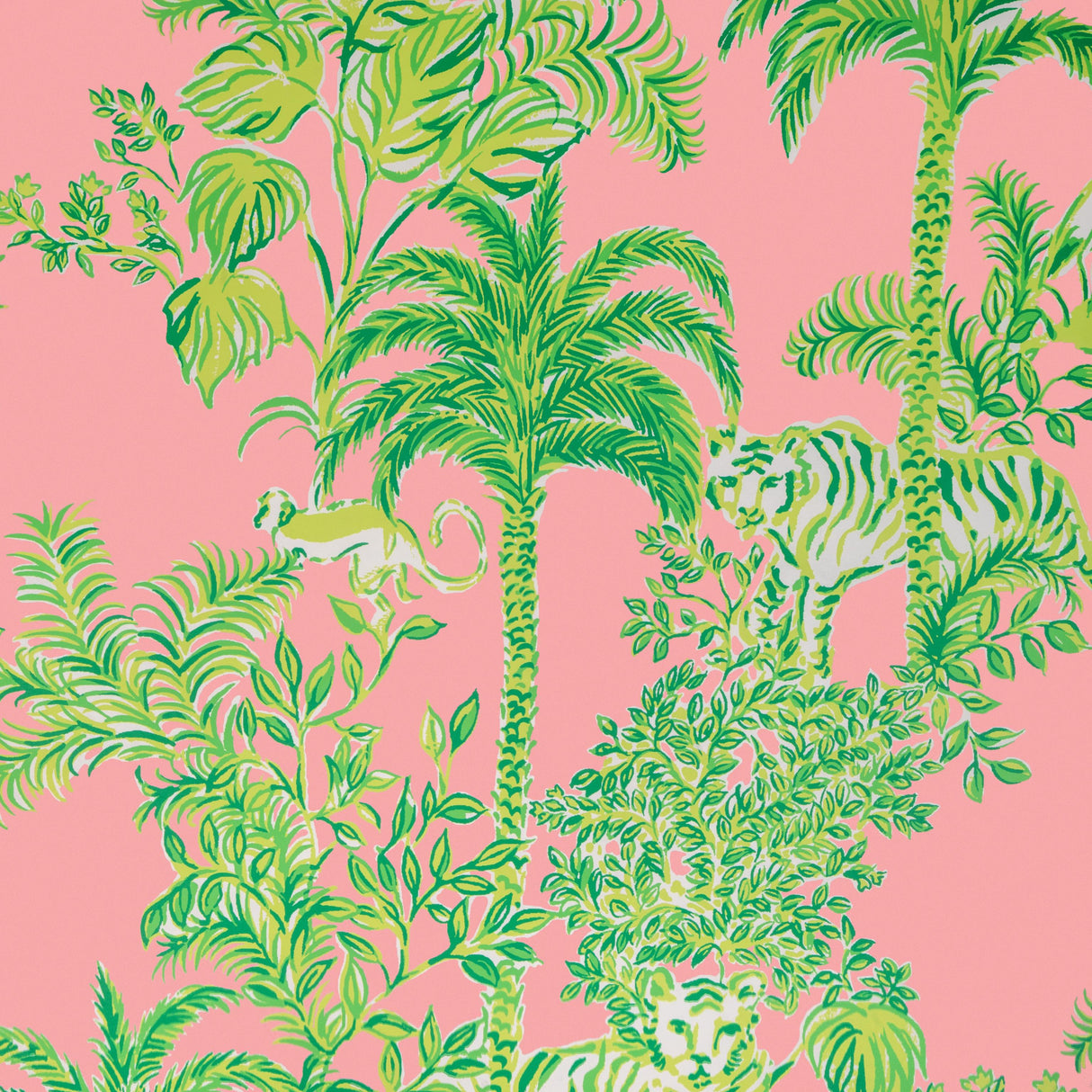 Lee Jofa TIGER QUEEN WP PINK Wallpaper