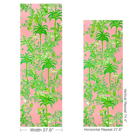 Lee Jofa TIGER QUEEN WP PINK Wallpaper