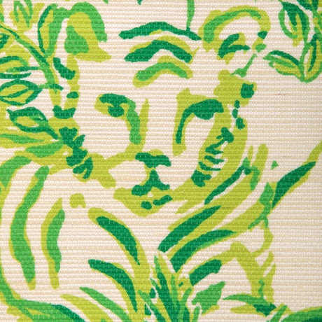 Lee Jofa TIGER QUEEN GC GREEN Wallpaper