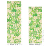 Lee Jofa TIGER QUEEN GC GREEN Wallpaper