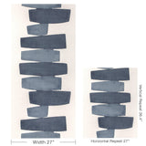 Kravet STACKED WP INDIGO Wallpaper