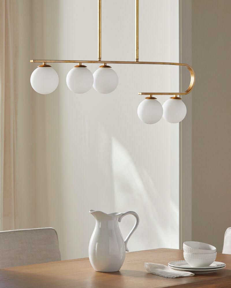 Surya Bernay BER-001 5"L x 39"W x 39"H Ceiling Lighting