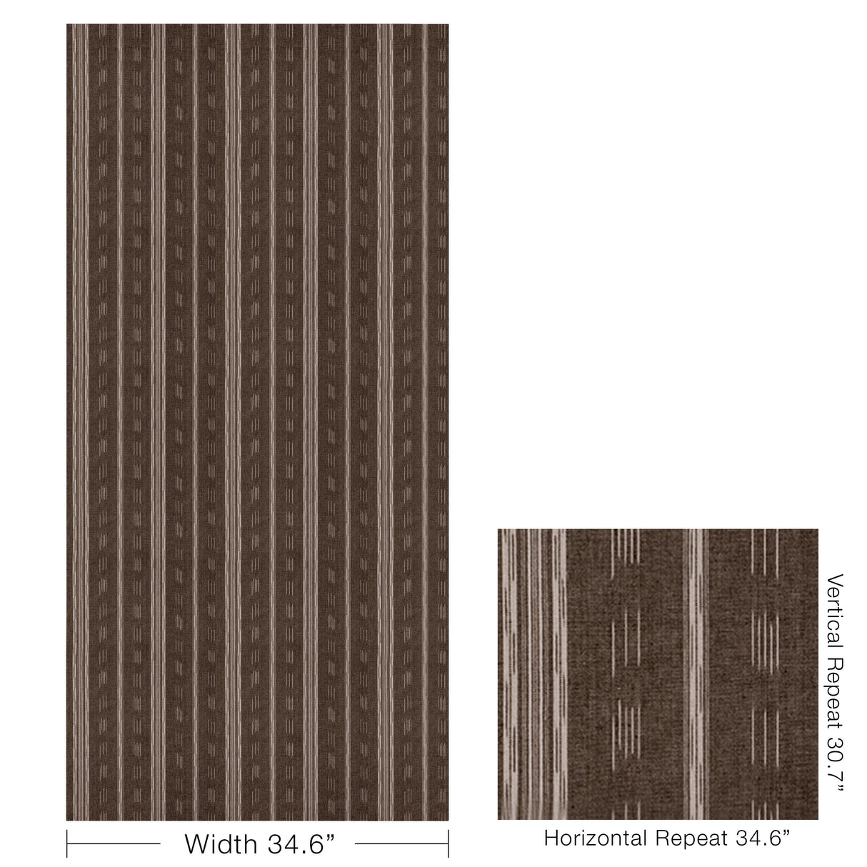 Kravet PURI STRIPE CAROB Fabric