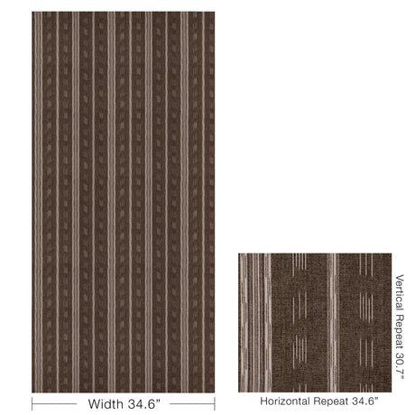 Kravet PURI STRIPE CAROB Fabric
