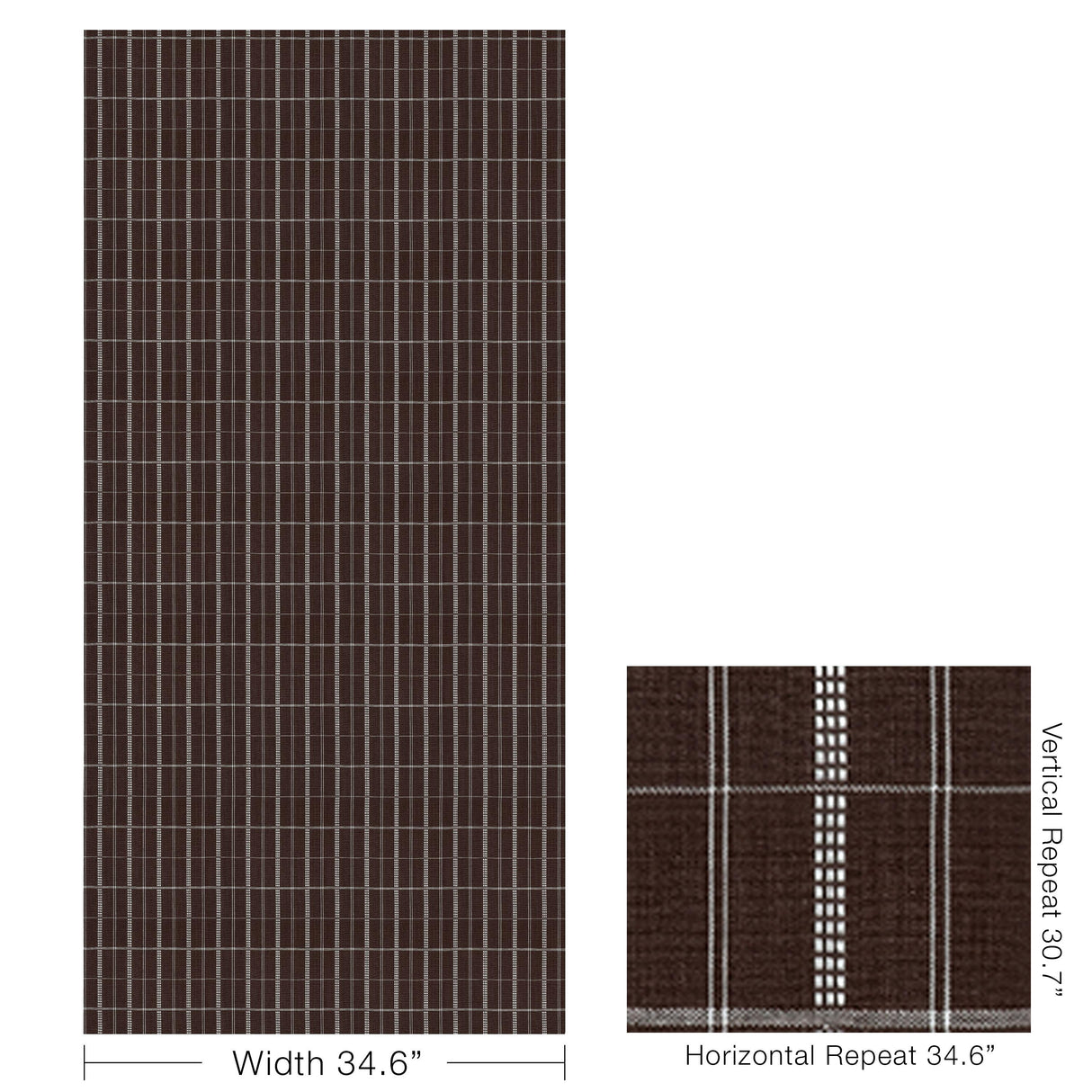 Kravet AGATTI CHECK CAROB Fabric
