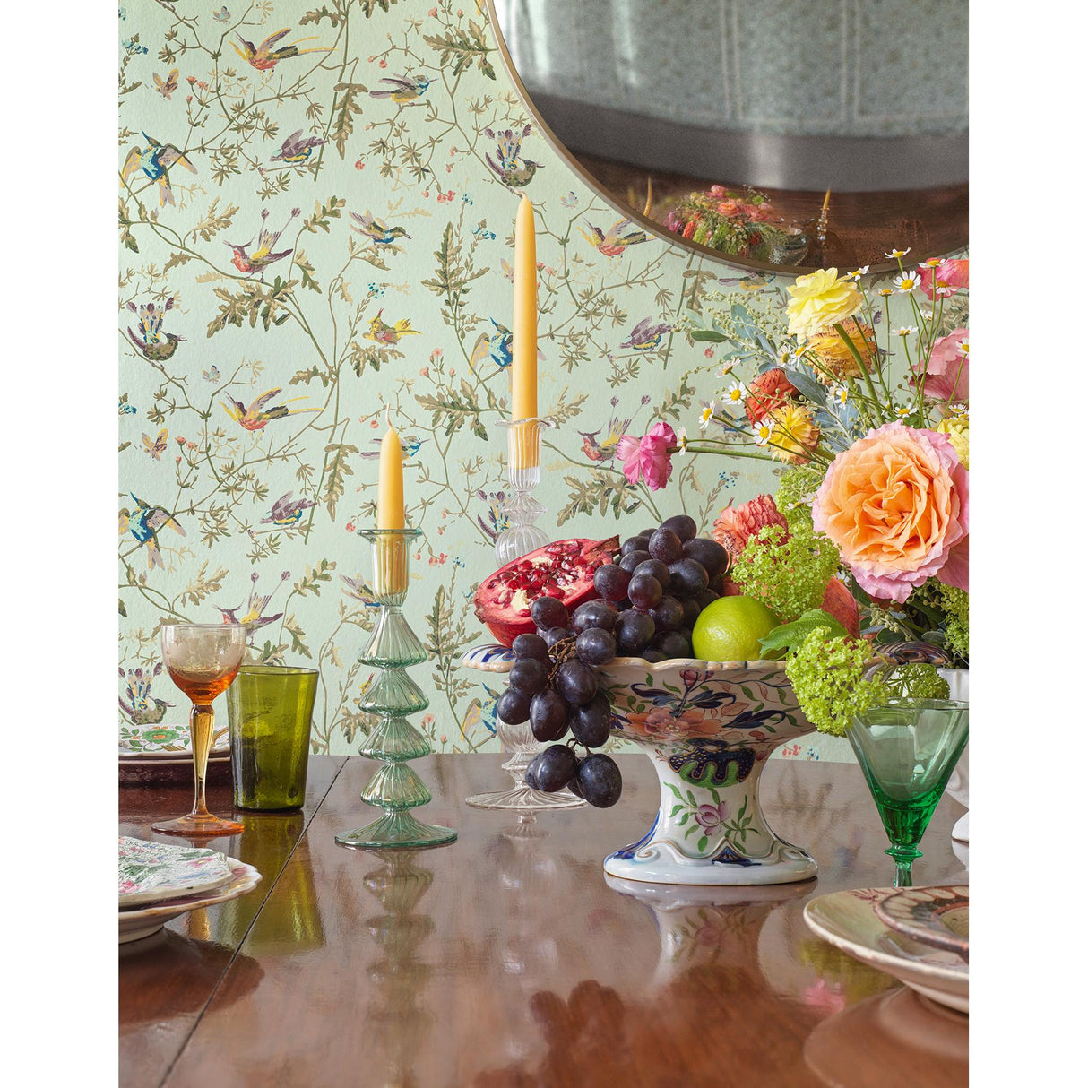 Cole & Son HUMMINGBIRDS SPA/MULTI Wallpaper