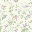 Cole & Son HUMMINGBIRDS BLUSH SAGE Wallpaper