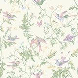 Cole & Son HUMMINGBIRDS BLUSH SAGE Wallpaper