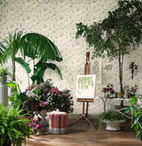 Cole & Son HUMMINGBIRDS BLUSH SAGE Wallpaper