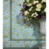Cole & Son HUMMINGBIRDS YELLOW/BLUE Wallpaper