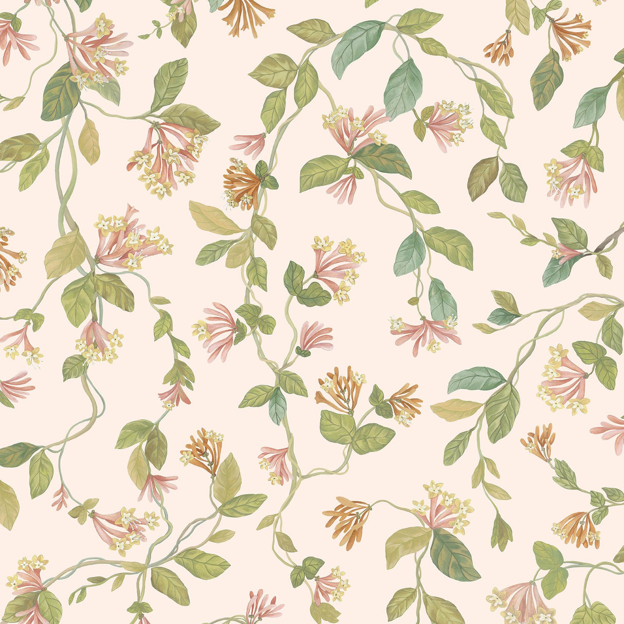 Cole & Son FLORA PINK/ORANGE Wallpaper