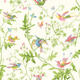 Cole & Son HUMMINGBIRDS SILK PEARL Fabric