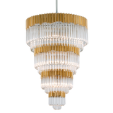 Corbett Lighting Charisma GOLD LEAF/STAINLESS STEEL 36W x 51.25H Chandelier