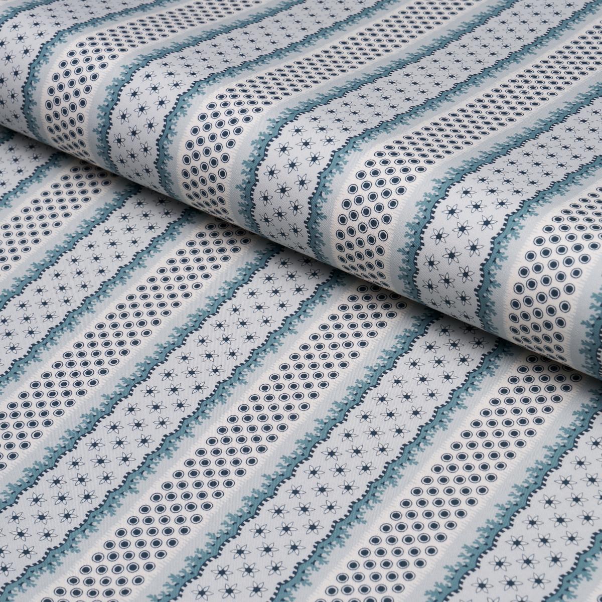 Schumacher Matilda Aqua Fabric