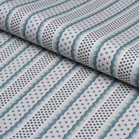Schumacher Matilda Aqua Fabric