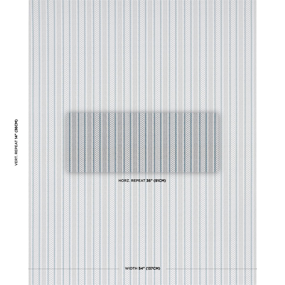 Schumacher Matilda Aqua Fabric