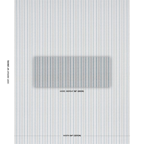 Schumacher Matilda Aqua Fabric