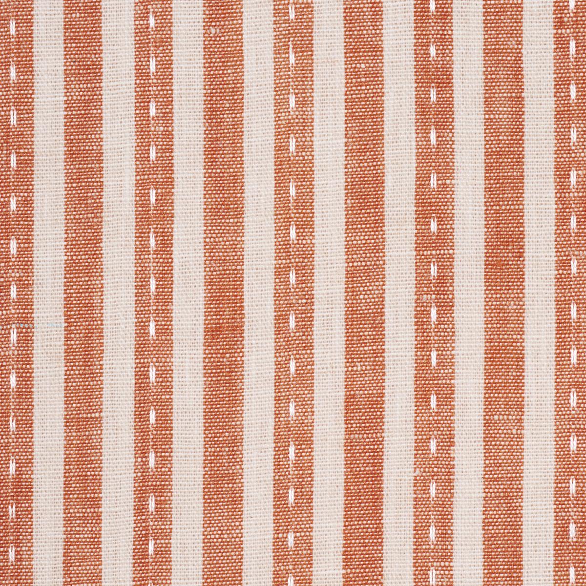 Schumacher Mathis Ticking Stripe Spice Fabric
